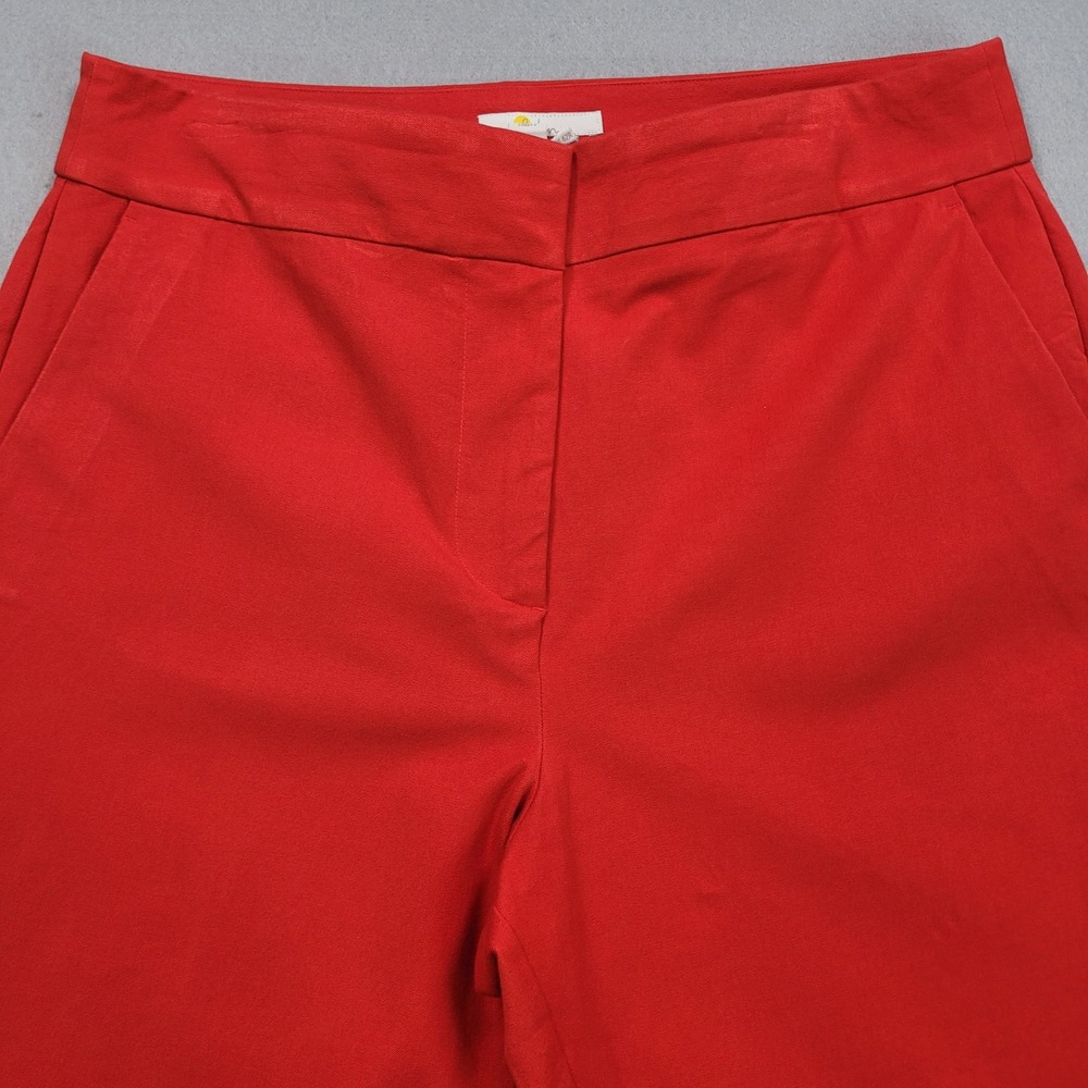 Boden Womens Richmond Flare Pants Red Size 12R US 16R UK Wide Leg Trousers - Picture 8 of 9